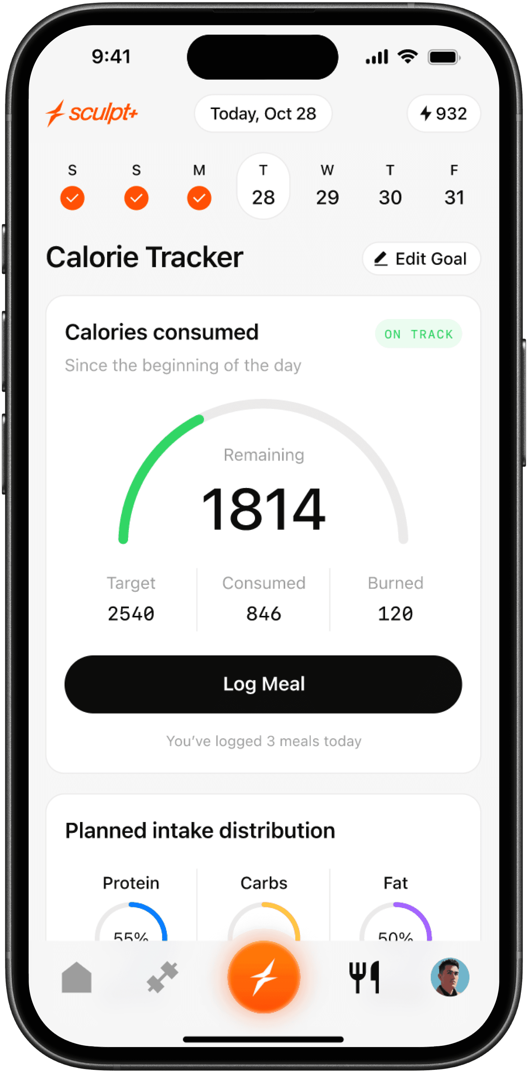 Phone mockup of the Superpower app