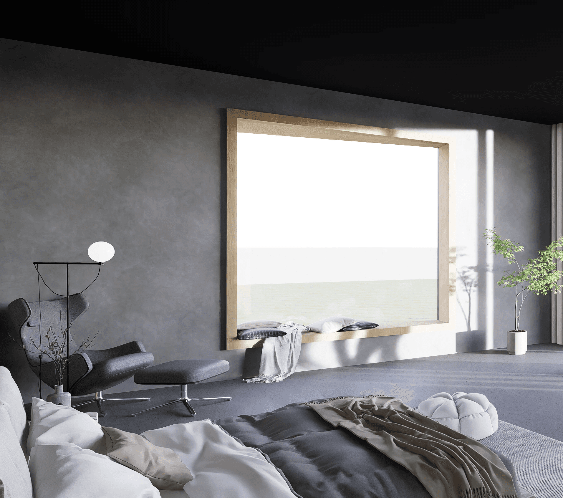 brown wooden bed frame with white and brown bed linen