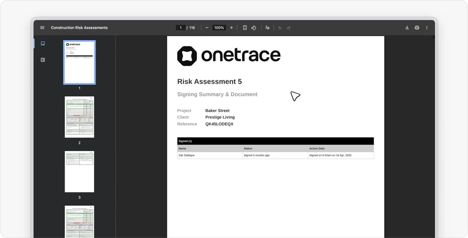 onetrace-document