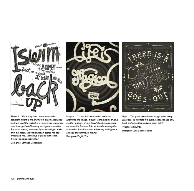 An image from a book with three cartoon like text sketches, each having some description.