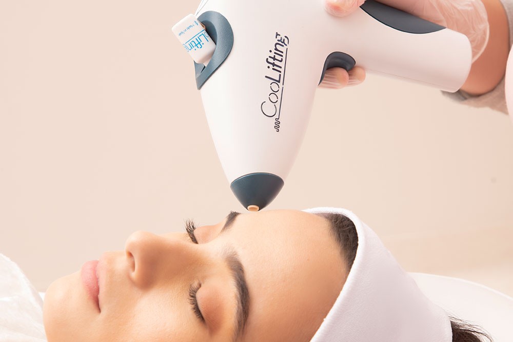 Lip Filler Treatment Being Performed