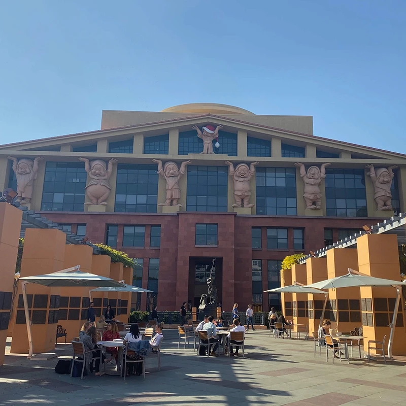 7 Dwarves on the Disney building