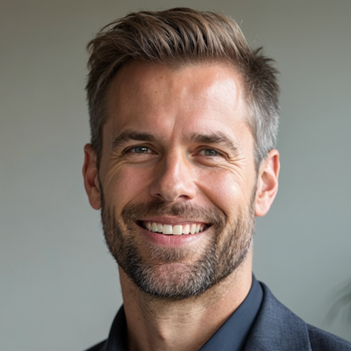 Smiling man photo