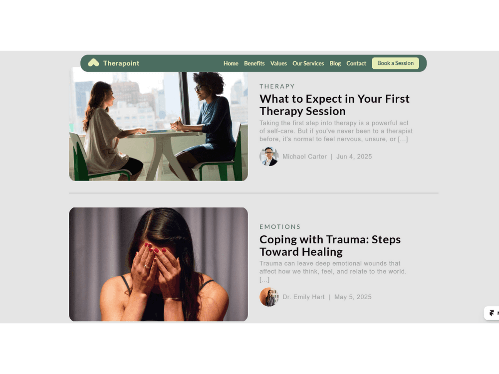 A MacBook with lines of code on its screen on a busy desk