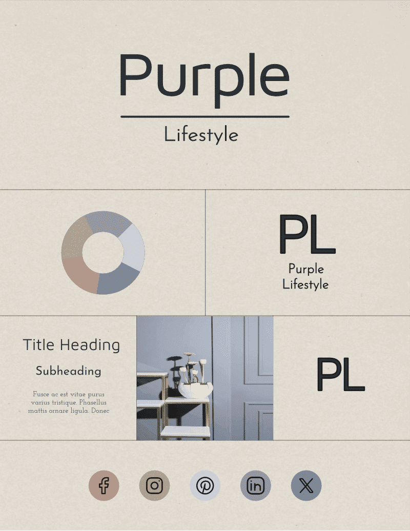 Brand Kit Purple Lifestyle
