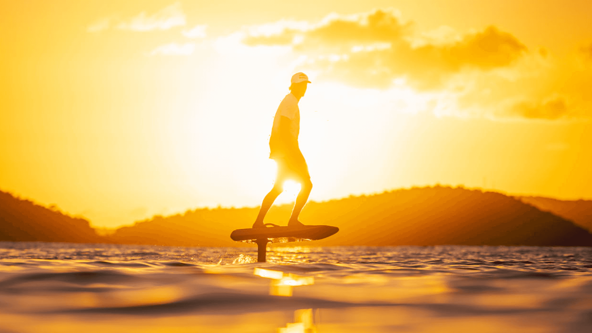 A man surfing