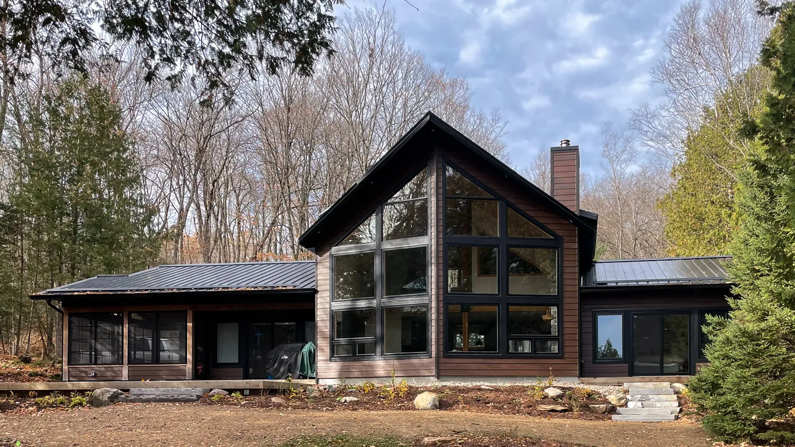 Luxury summer home on Canning Lake in Haliburton County.