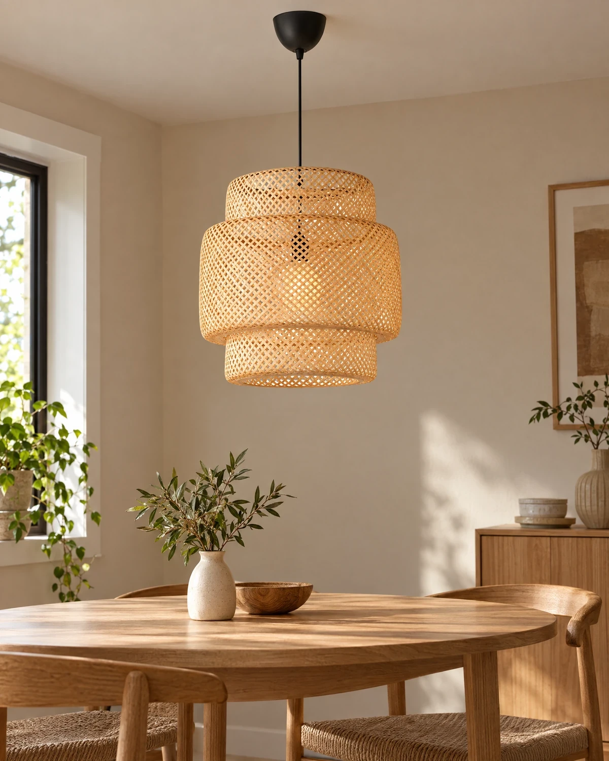 Independent concept, not commissioned or endorsed: IKEA SINNERLIG bamboo pendant 50 cm