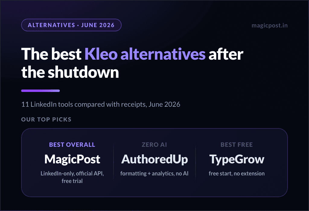 11 Best Kleo Alternatives for LinkedIn in 2026 (After the Extension Shutdown)