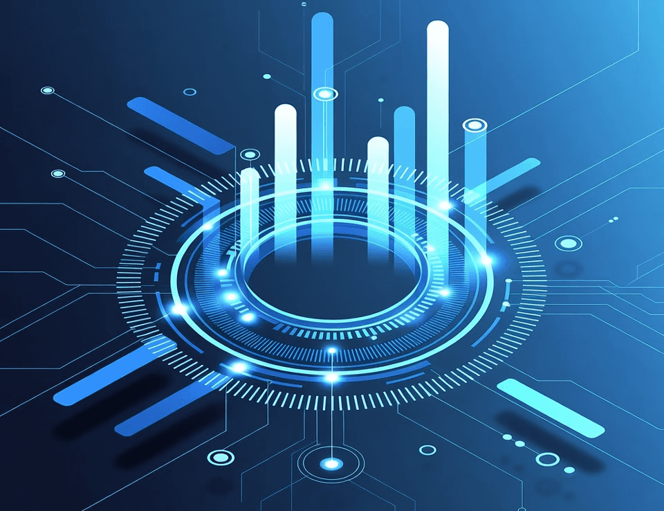 graph elements representing the ROI of AI automation