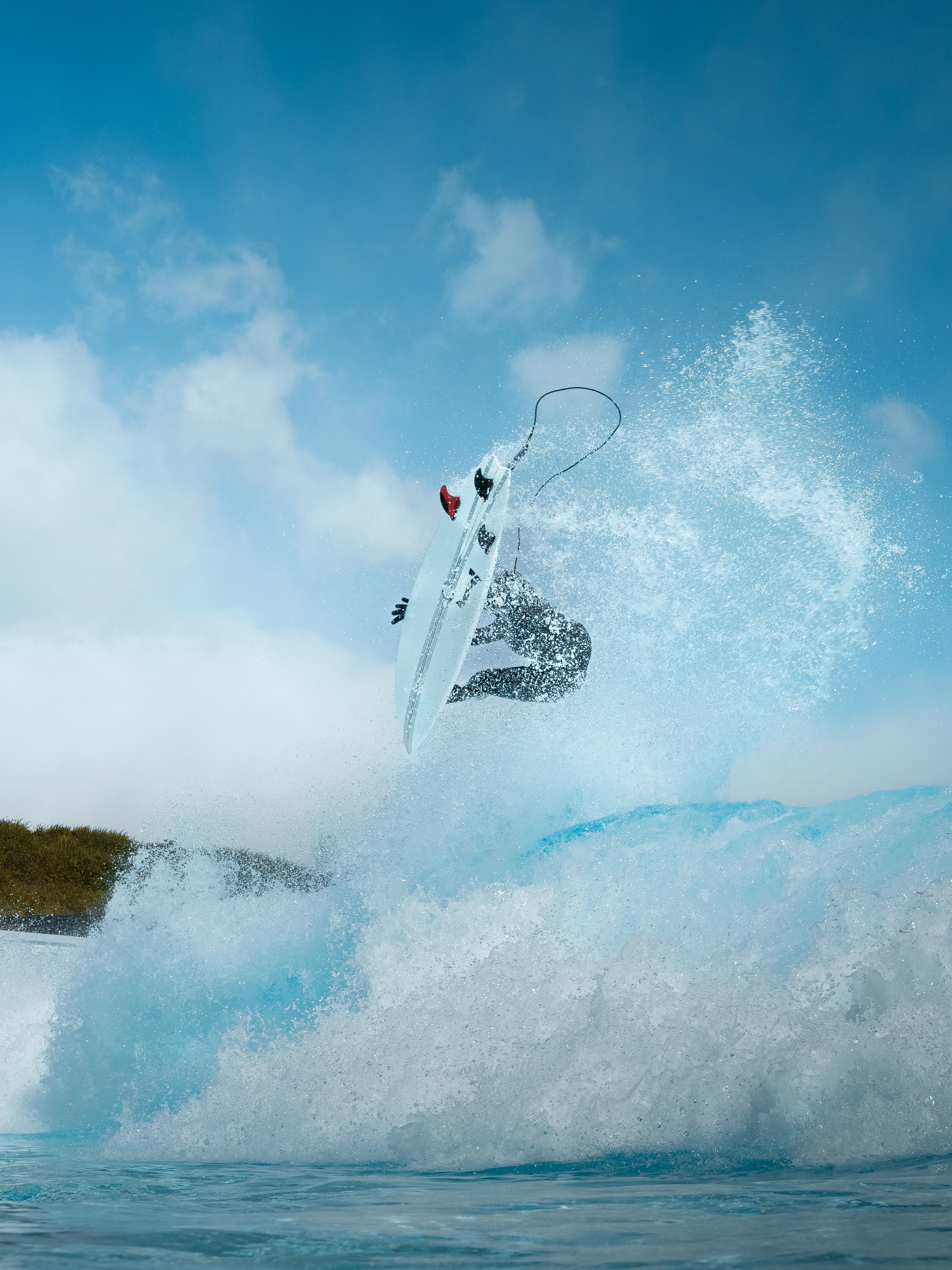 Surfer at Alaia Bay wave pool Switzerland commercial photography