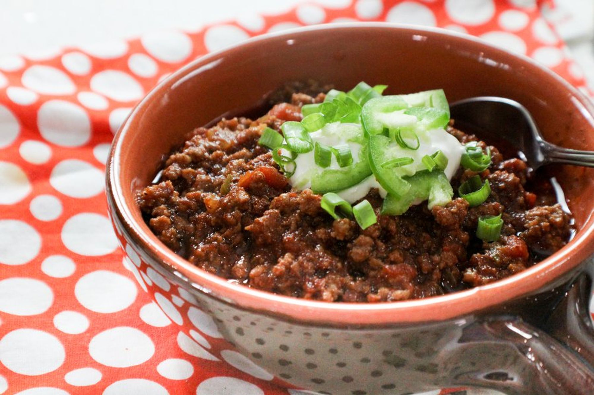 served secret ingredient chili