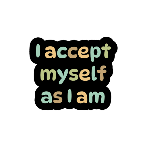 I accept myself affirmation