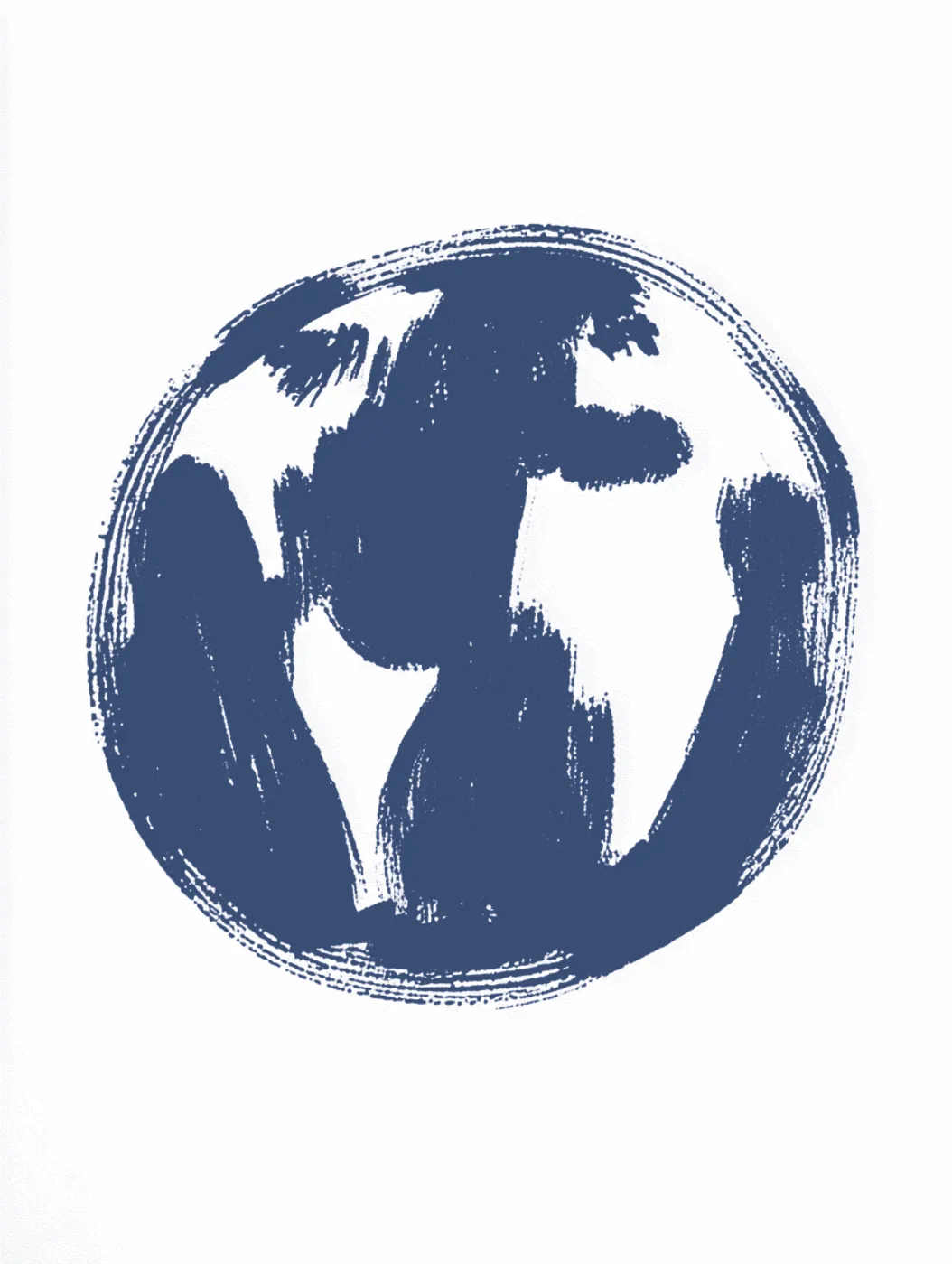 Blue globe illustration
