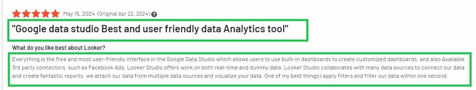 Looker’s User Reviews