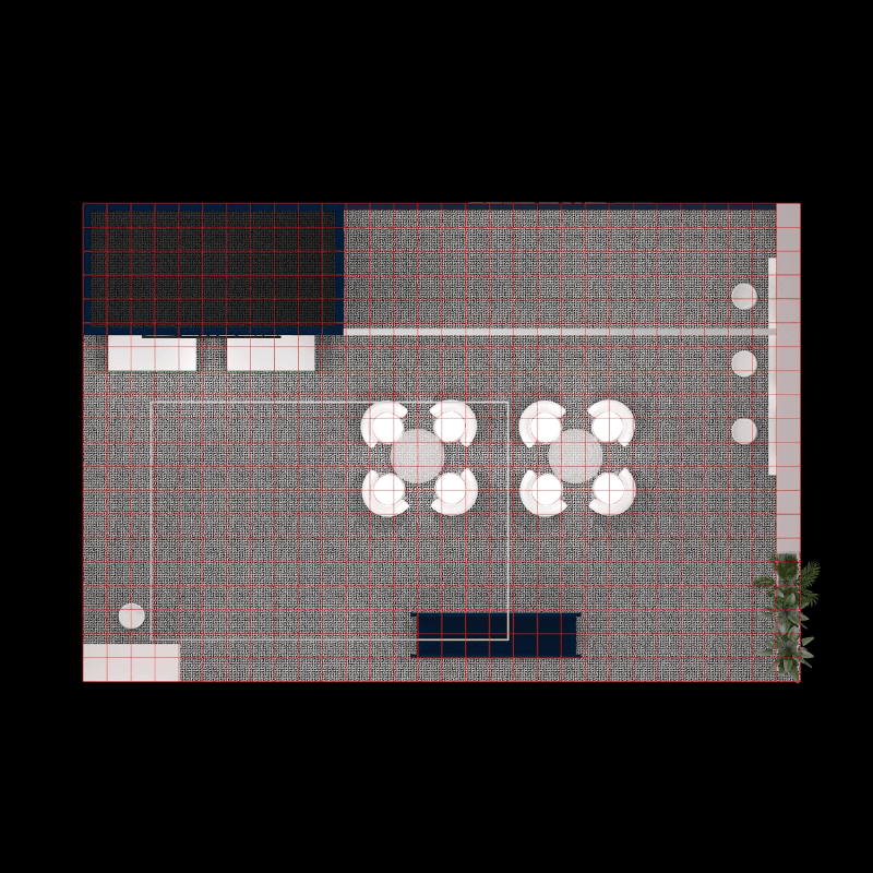 20x30 SaaS booth rental with meeting zones, digital displays, and lead capture