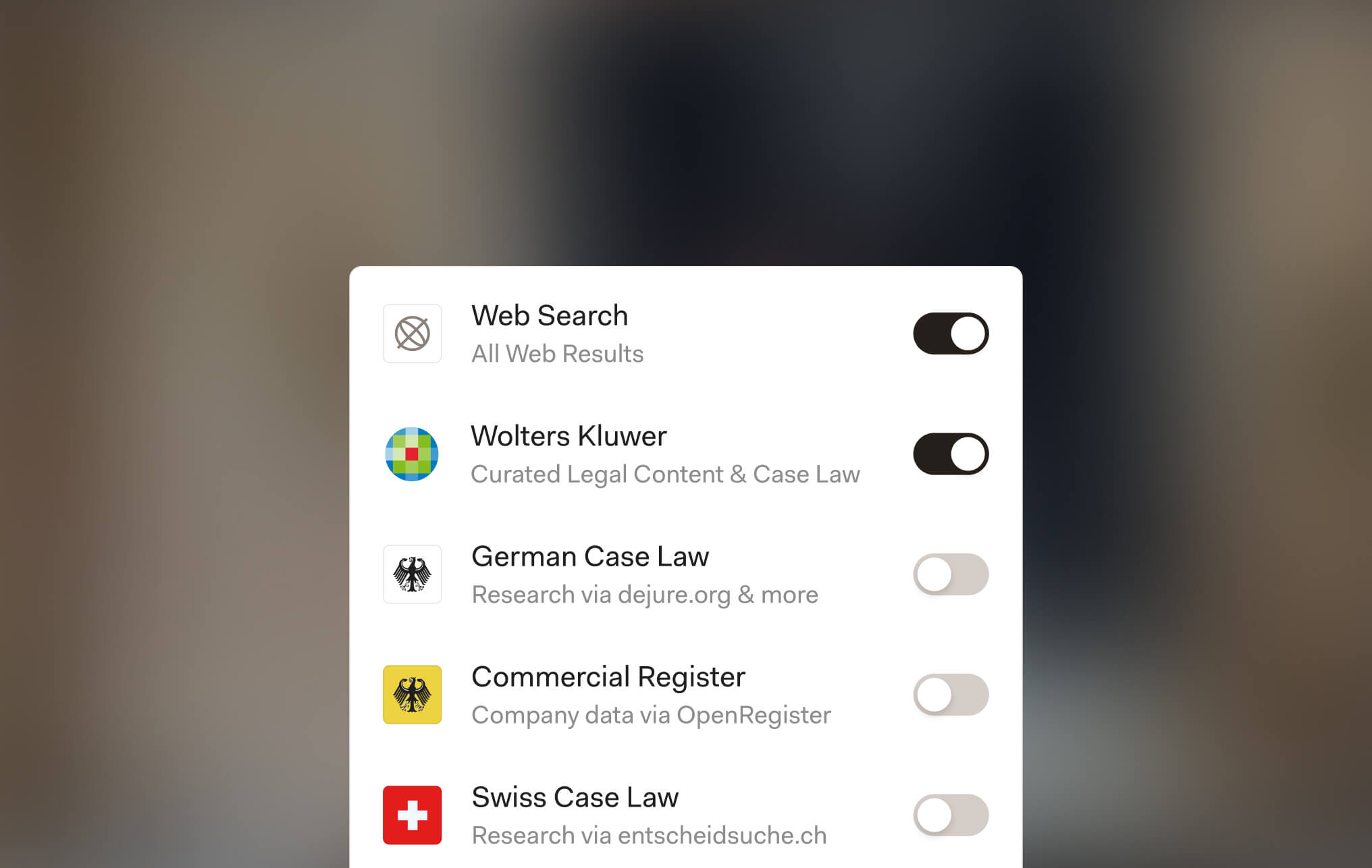connect legal sources