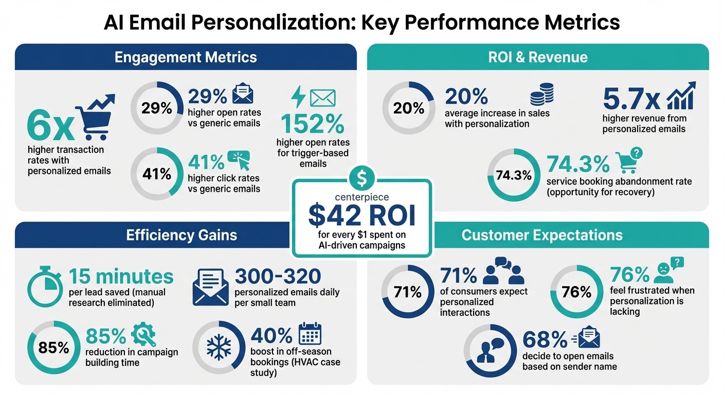 AI Email Personalization ROI and Performance Statistics for Local Service Businesses