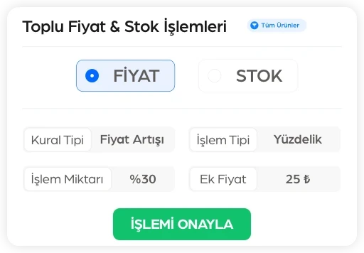 N11 Entegrasyonu ile Toplu Stok Fiyat İşlemleri