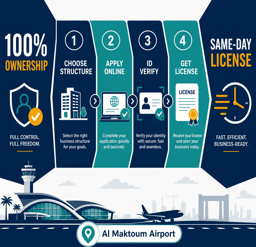 Infographic: The Fastest Way to Get Your Online Business License in Dubai