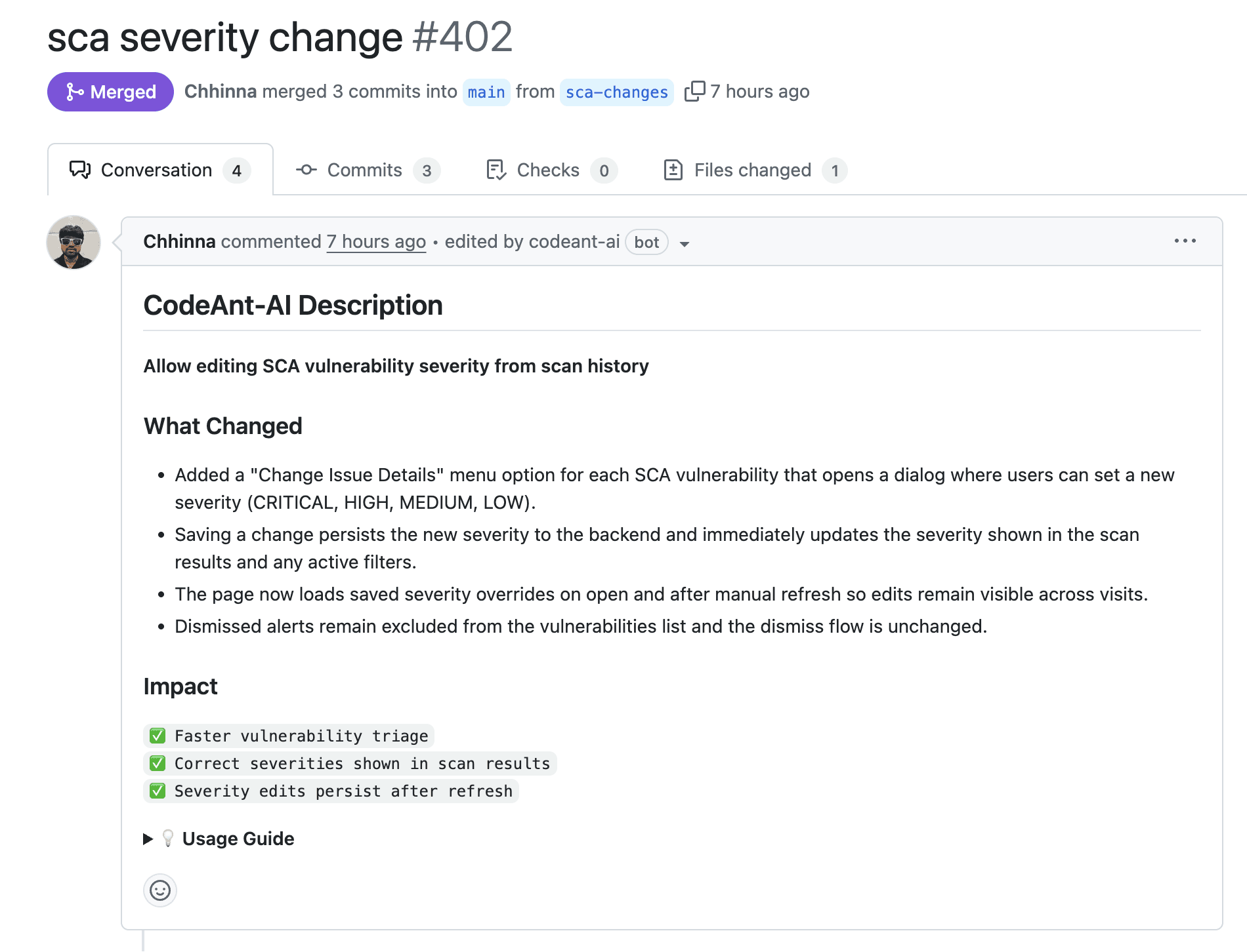 To maintain security without compromising development velocity, security controls must shift into the same workflow used to review and merge code.