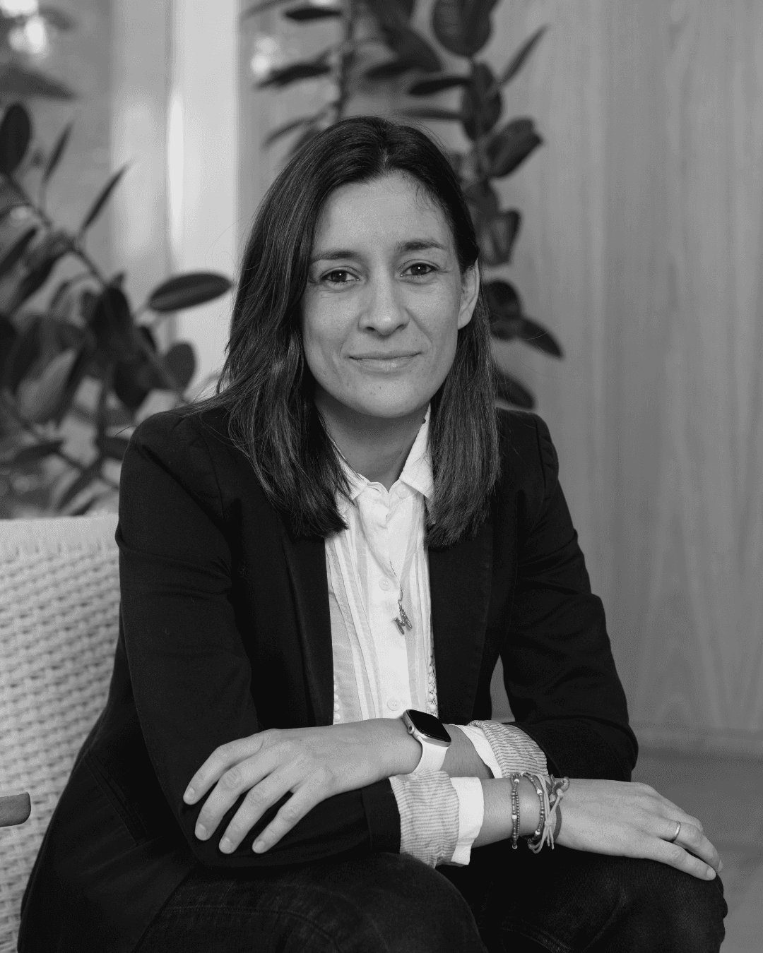 Businesswoman smiling