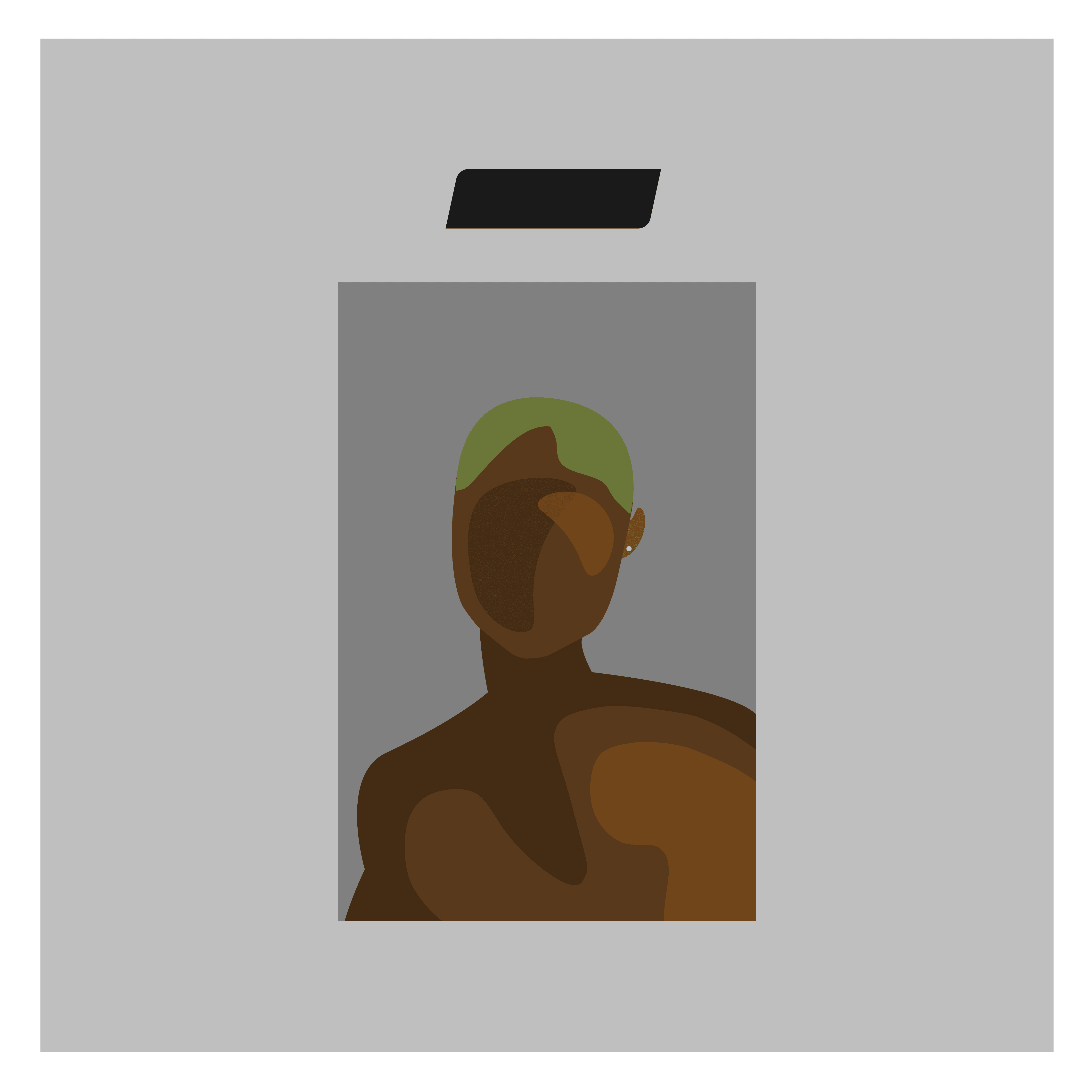 Graphic reinterpretation of the Blonde album cover.