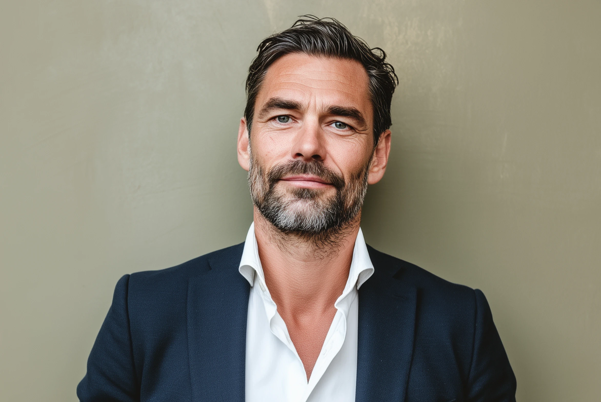 Male lawyer looking forward