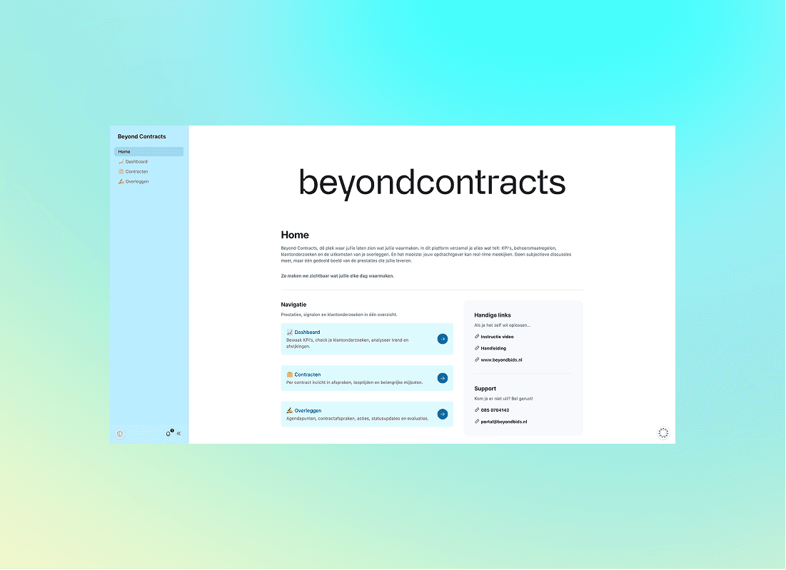 Inlog scherm tooling