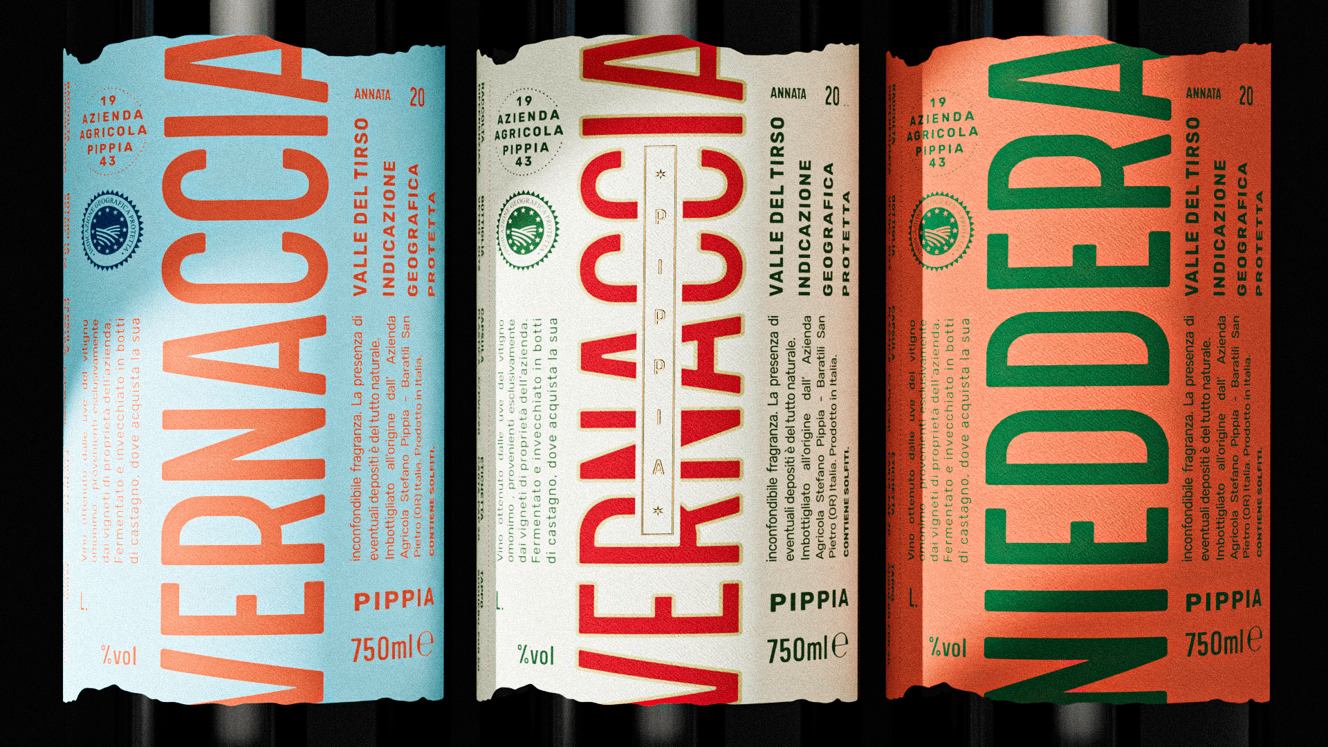 Pastel ice cream packaging design with retro typography on pink background