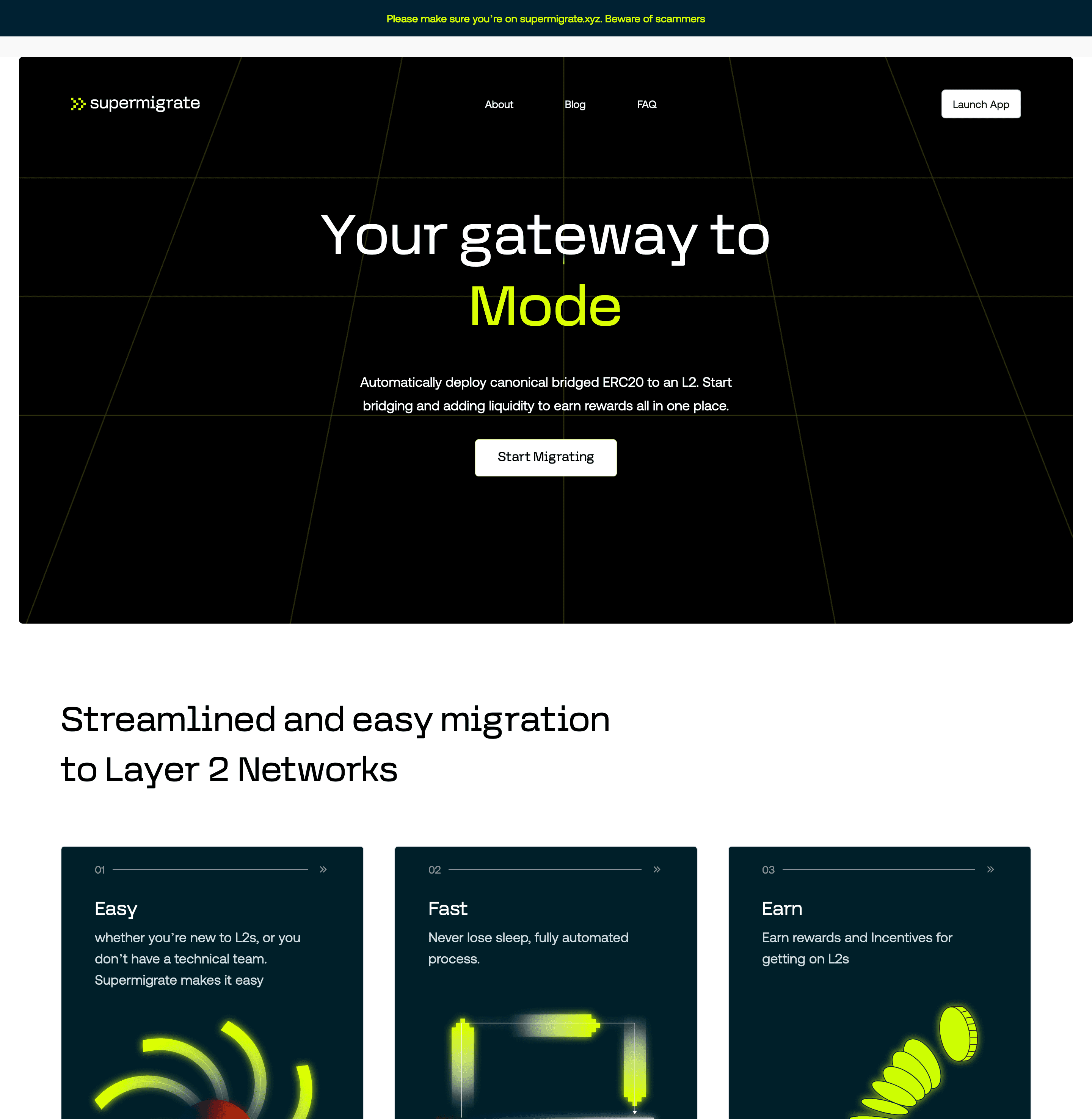 Supermigrate website