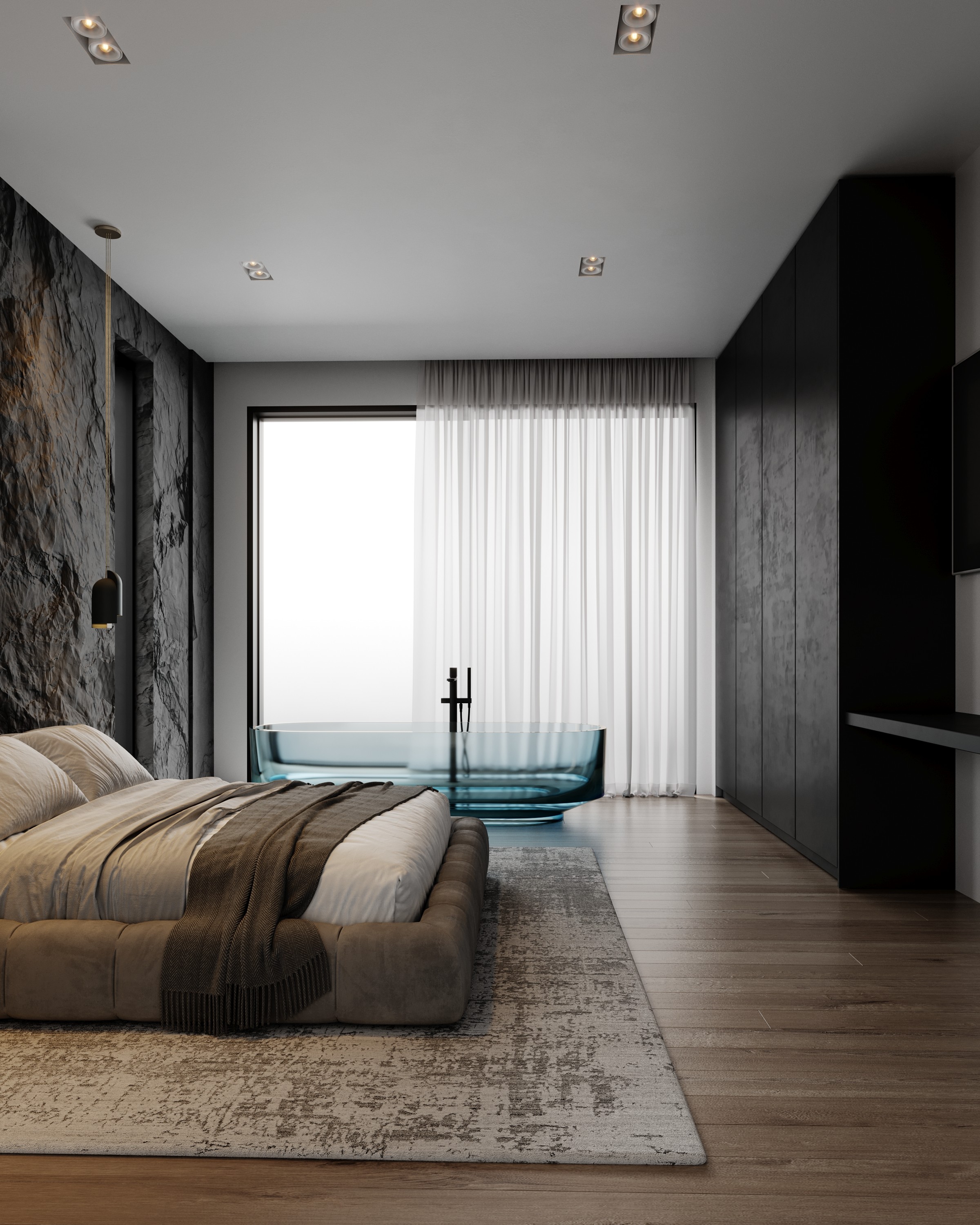 modern minimal bedroom design