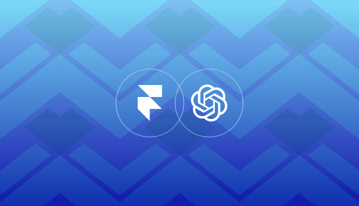 Open AI + Framer logo