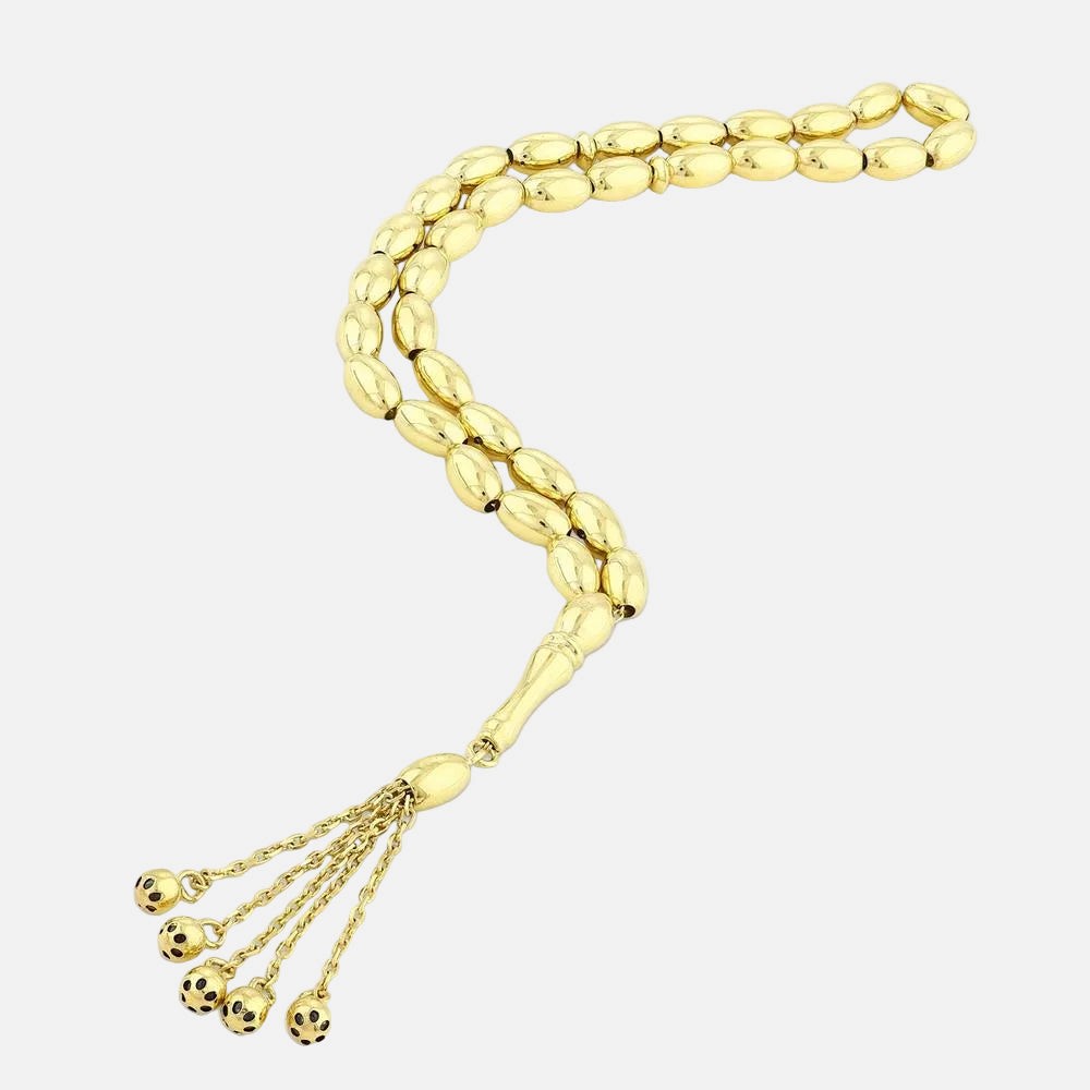 Assos Pırlanta 14 Ayar 17.17 gr İşlemeli Şık Altın Tesbih