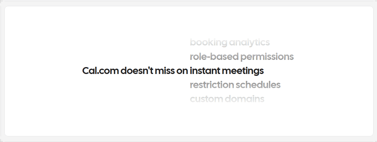 Cal.co doesn't miss on instant meetings