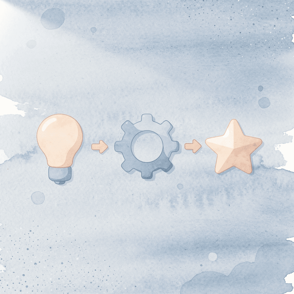 Three icons showing data organization process - AI Document Review