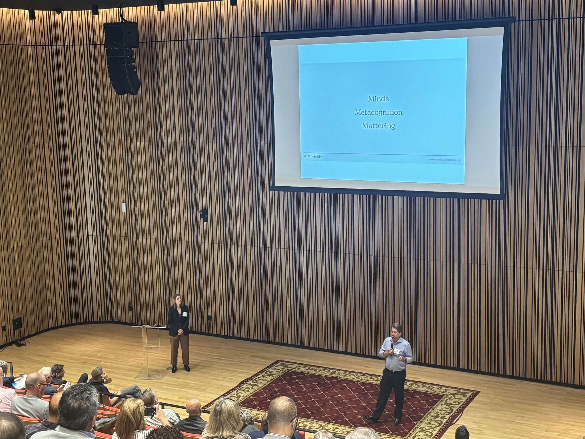 Helen and Dave Edwards delivering a Stay Human Keynote for Leadership Greater Washinigton's Annual Summit