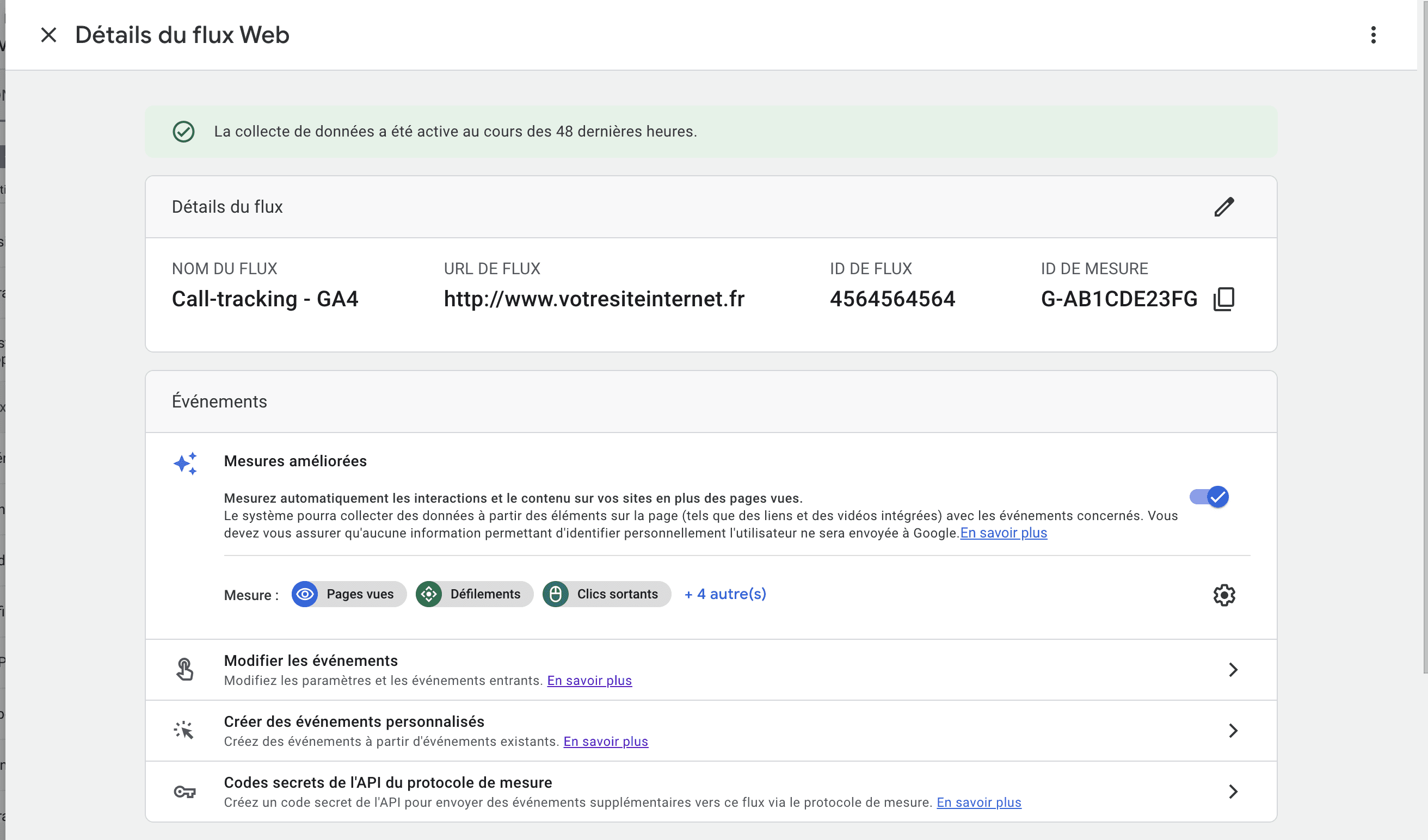 ID de mesure GA4