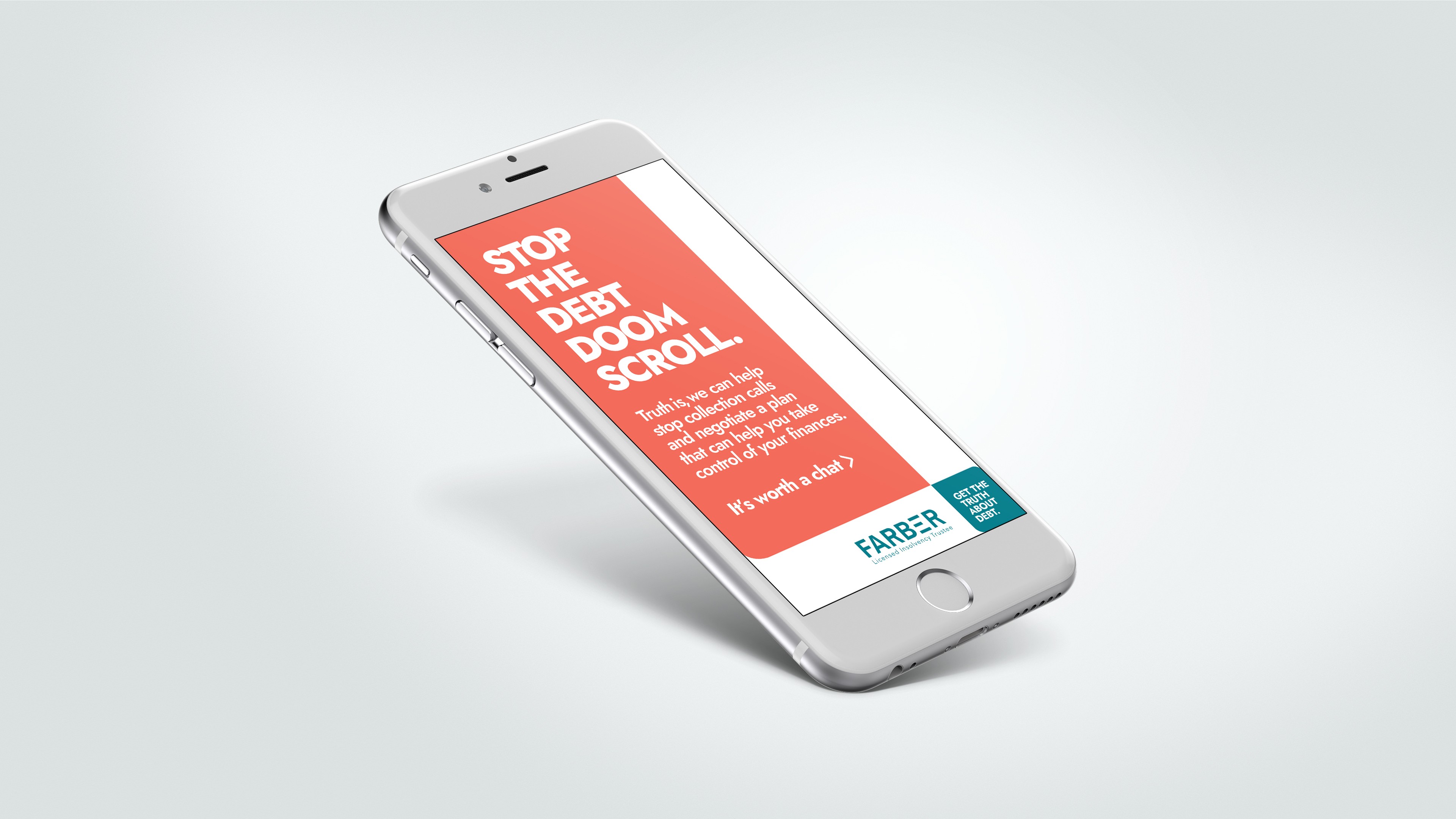 Digital ad on a phone