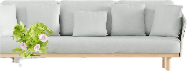 Low sofa, three seats