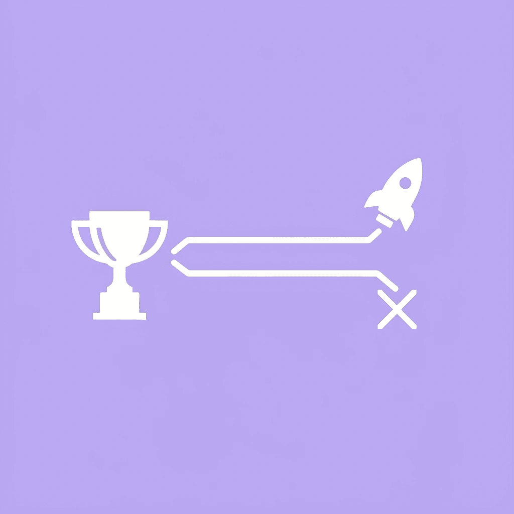 Two diverging paths showing Quality Metrics and Efficiency Metrics as separate approaches