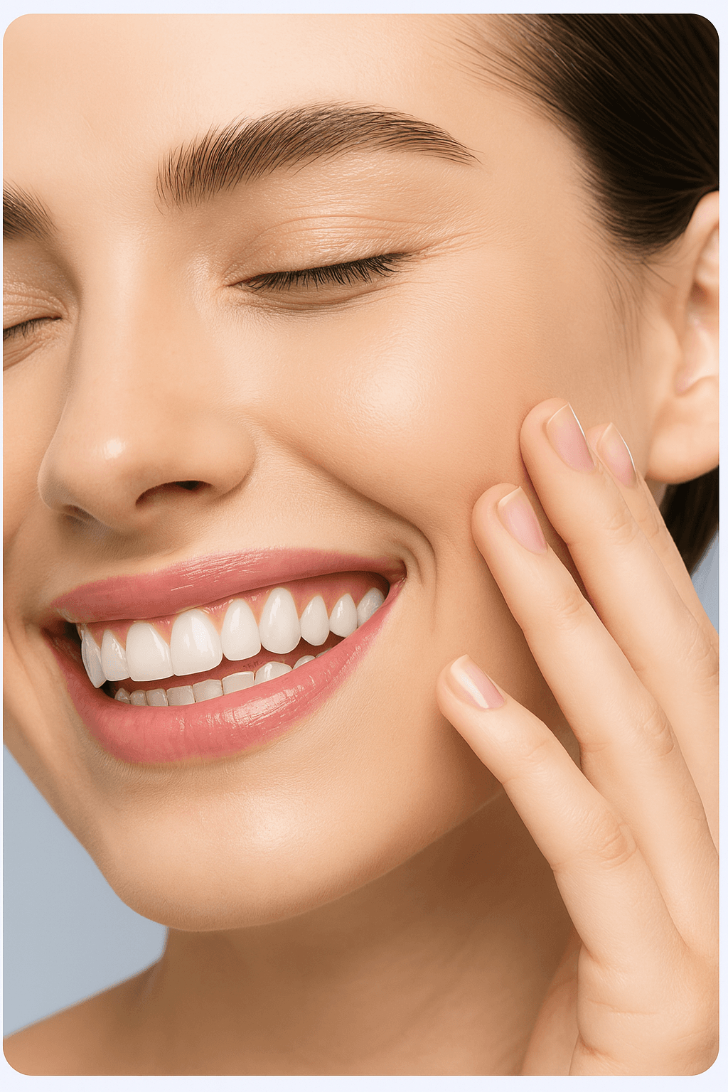Woman with nice smile