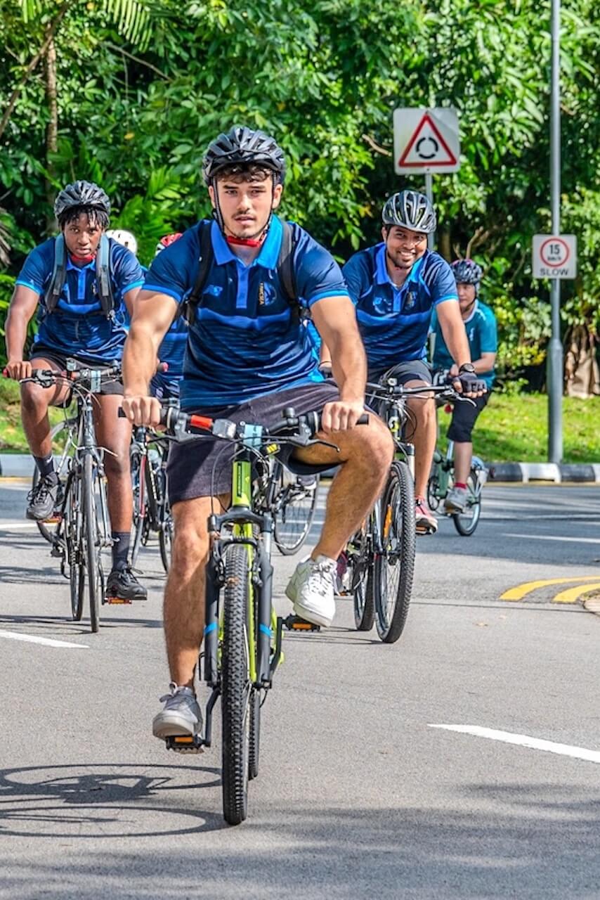 UWC Students Cycling | CSI Education and Academic Coaching