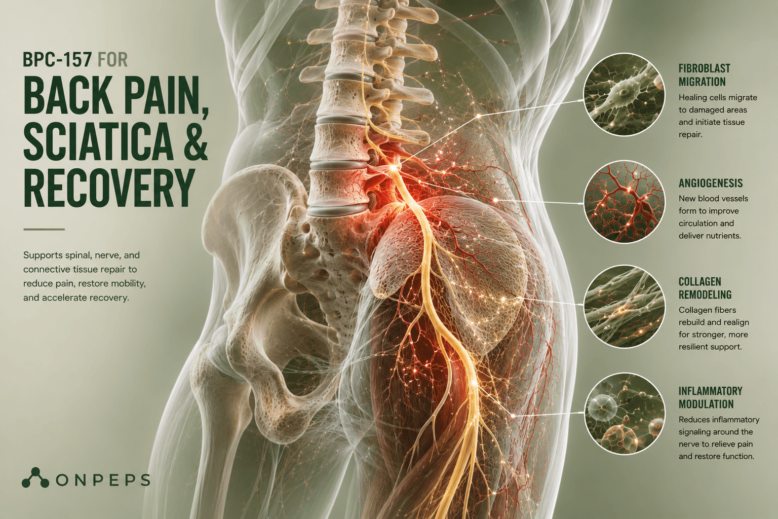 BPC-157 For Back Pain, Sciatica & Recovery by onpeps.com