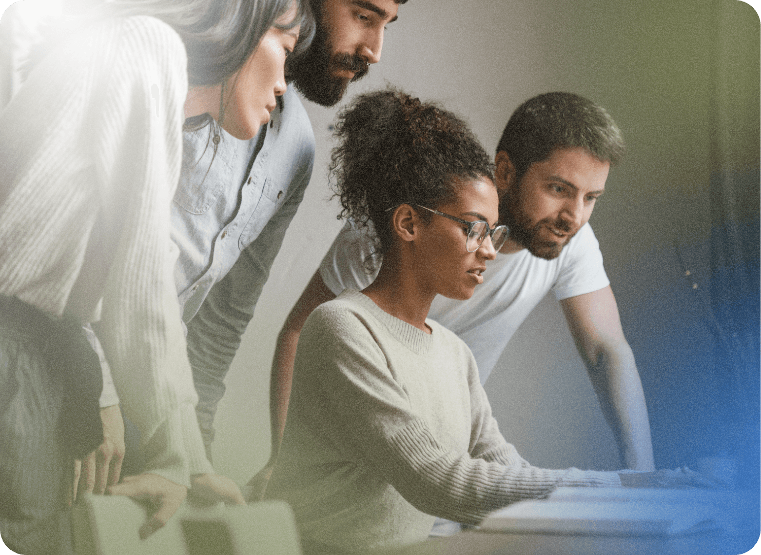 young business people working