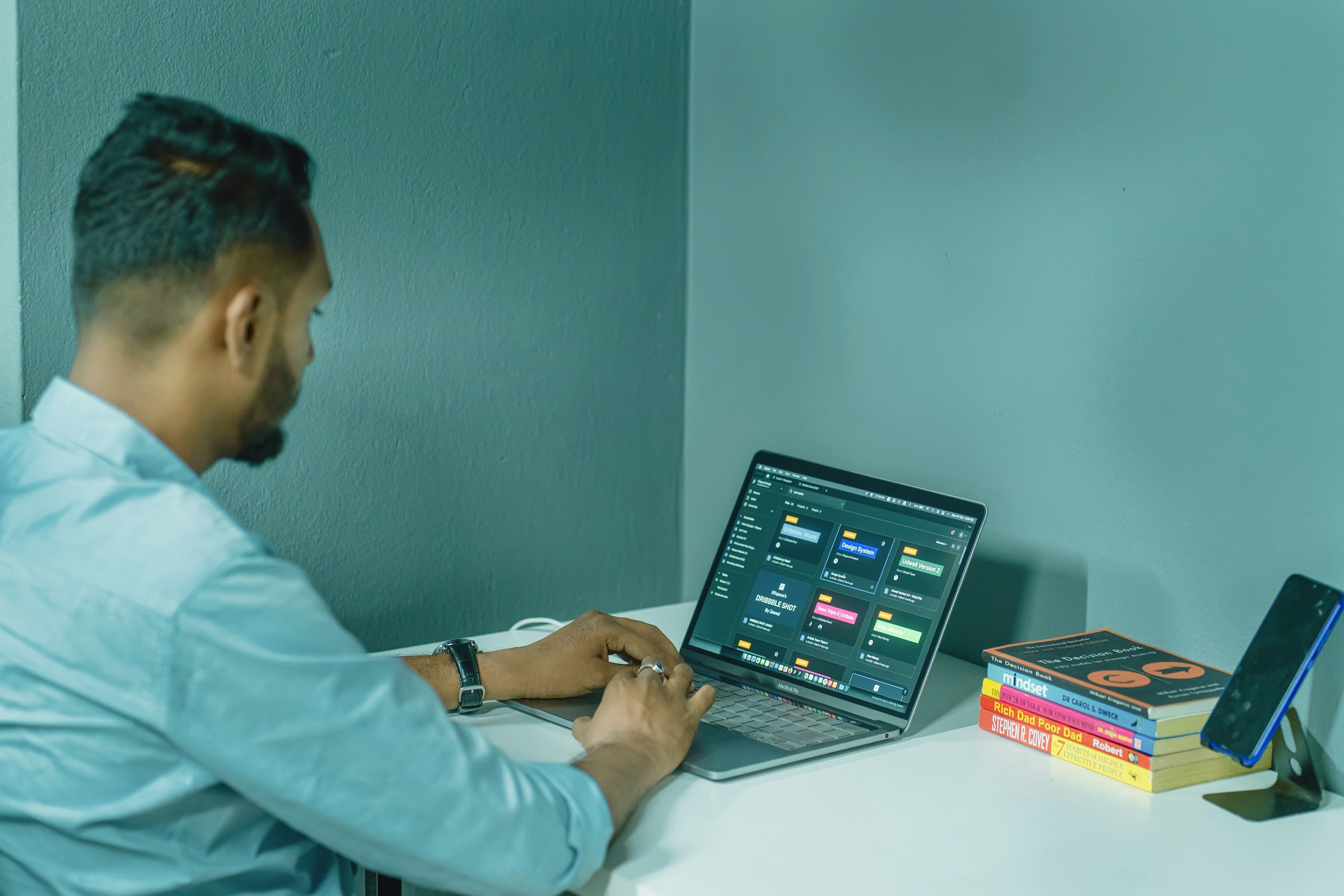 Man Using Laptop - LLM Agents