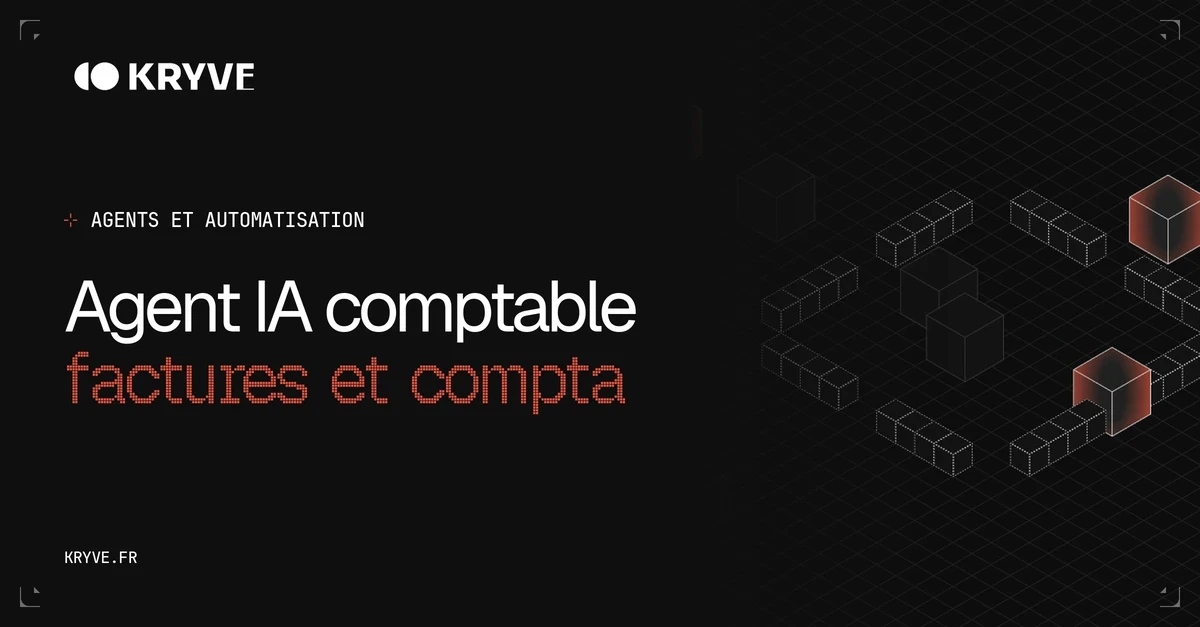 Agent IA comptable, factures et facture électronique 2026 : couverture Kryve, catégorie Agents et automatisation