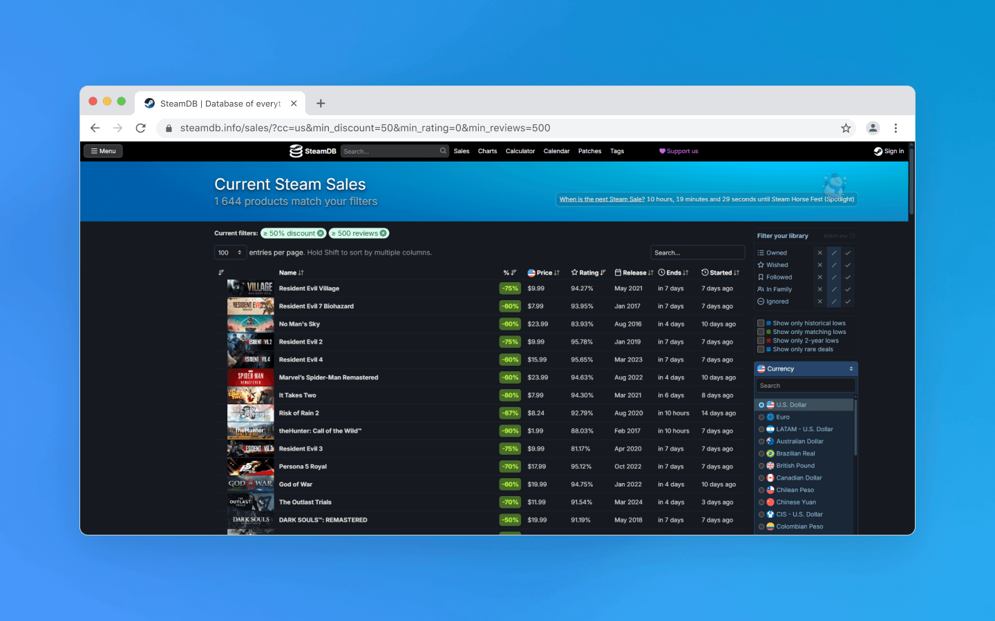 Changing the Steam region