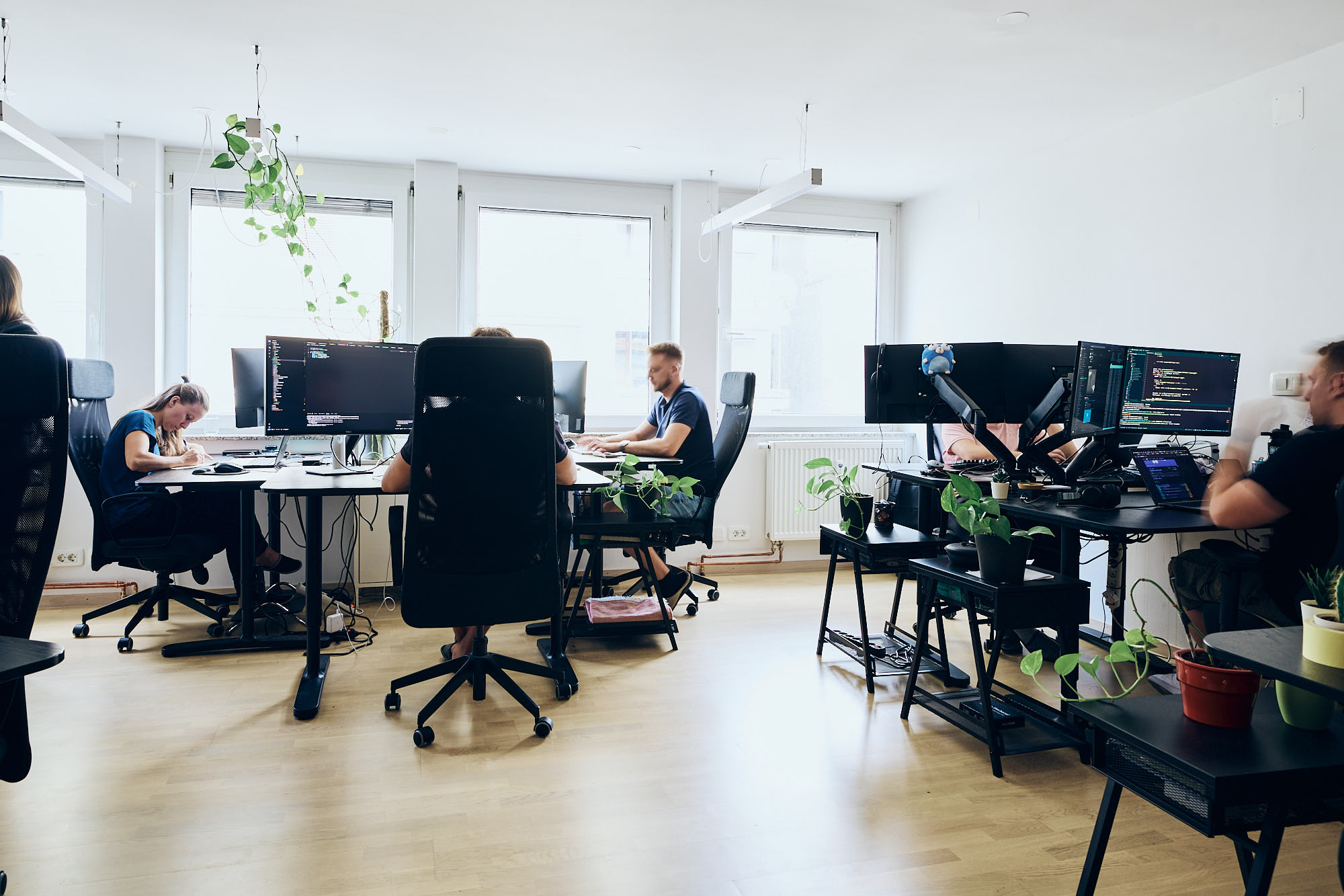 team member working image