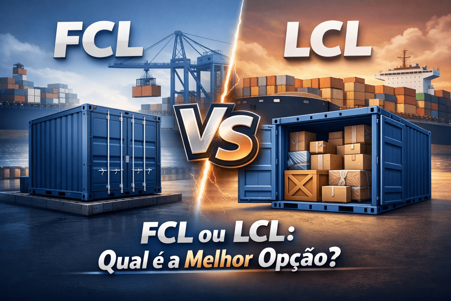 Containers FCL e LCL: vantagens, desvantagens, diferenças de custos e ...